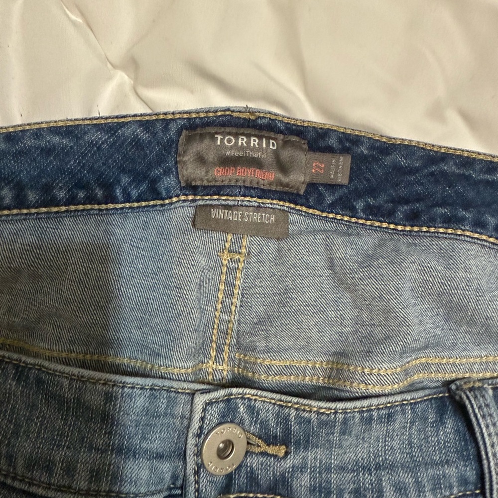 Torrid Light Blue Boyfriend Jeans - Picture 3 of 3